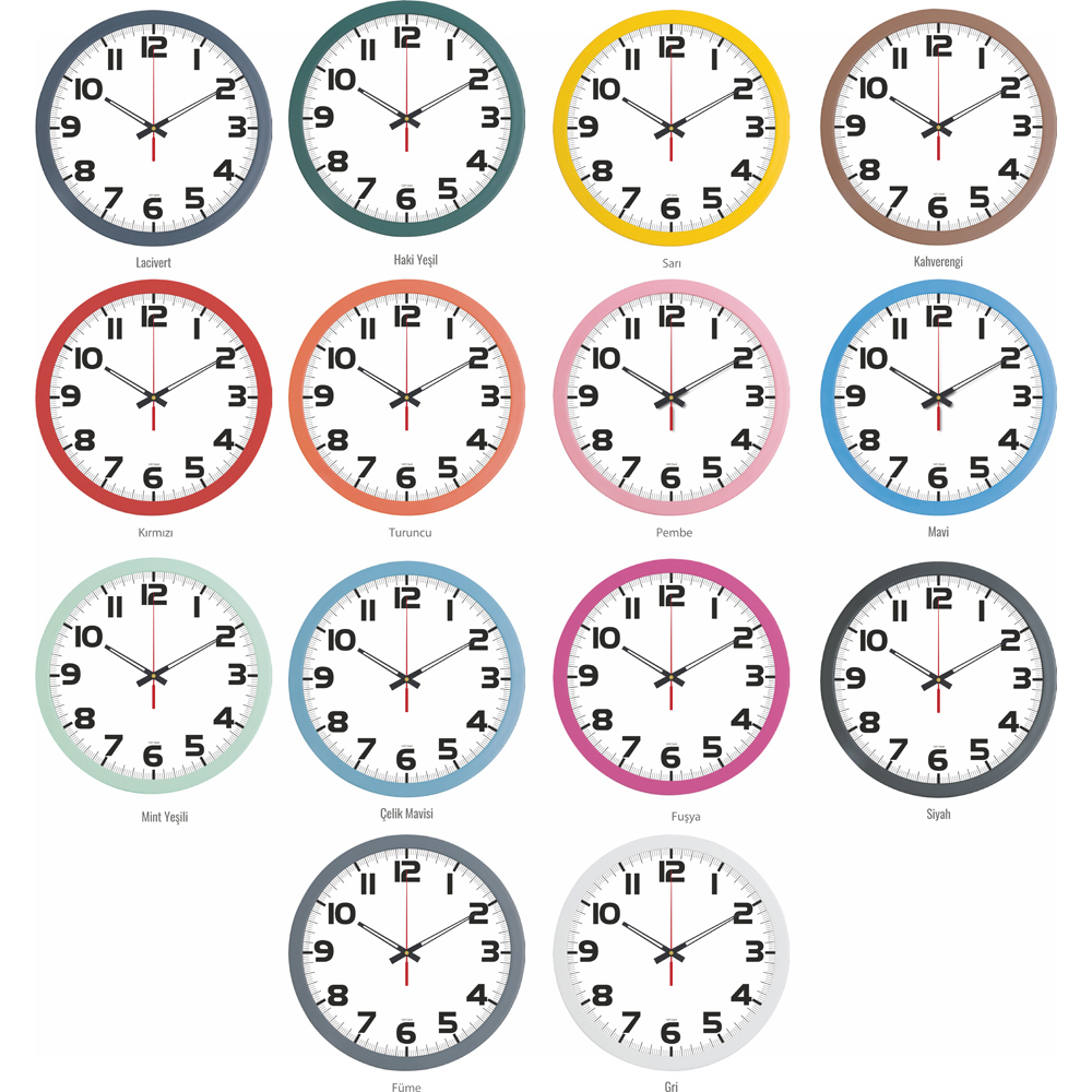 12220TRN Duvar Saatleri (35 cm)