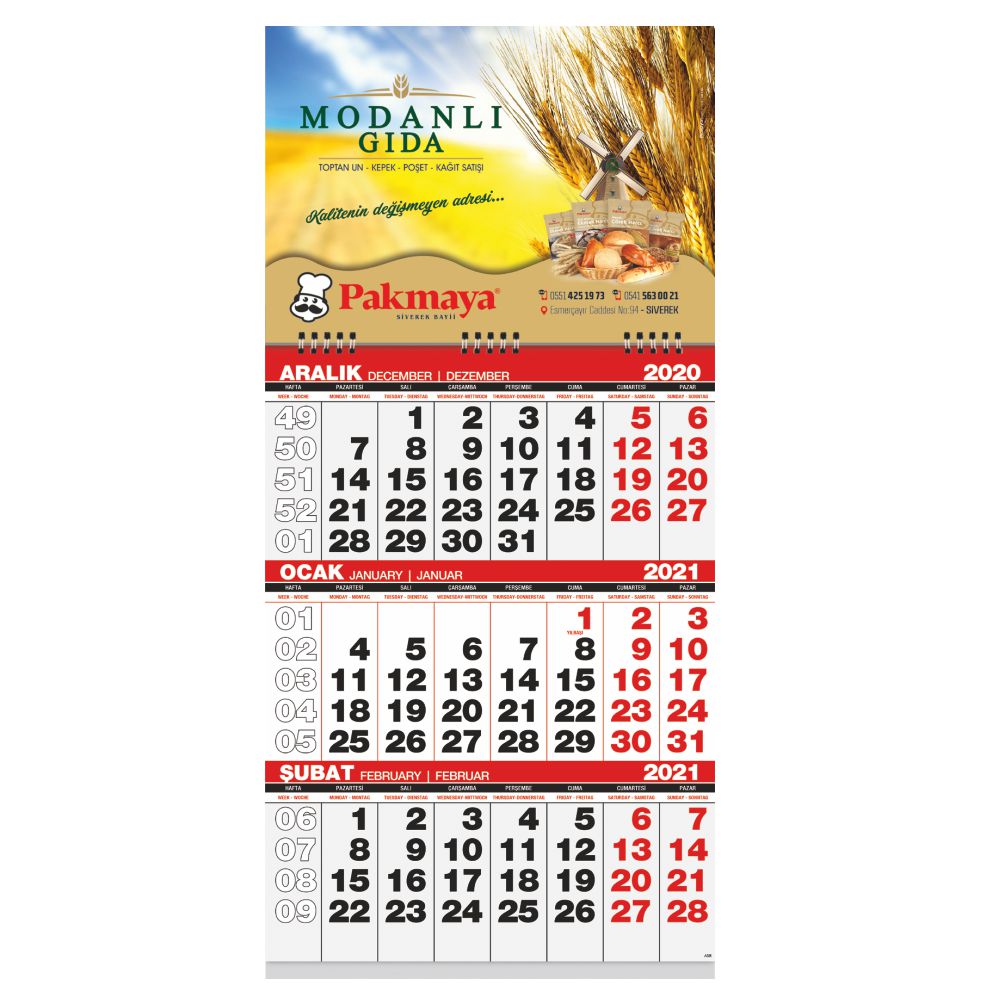 13475 Gemici Takvimi